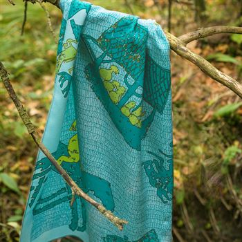 scarf: gotland - blue